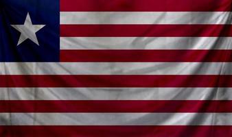 design dell'onda della bandiera della Liberia foto