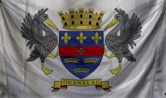 design dell'onda della bandiera di Saint Barthelemy foto