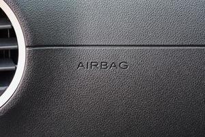 segno dell'airbag in macchina foto