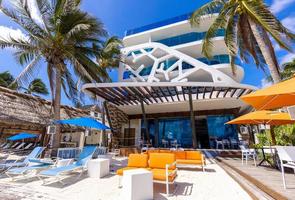 spiagge panoramiche, spiagge e hotel di playa del carmen, una popolare destinazione turistica per vacanze e vacanze sulla riviera maya
