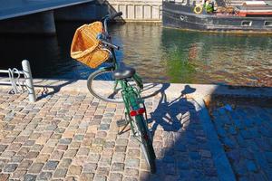 copenhagen, canali fluviali panoramici nel centro storico foto