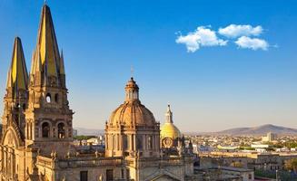 punto di riferimento guadalajara cattedrale centrale cattedrale dell'assunzione di nostra signora nel centro storico della città foto