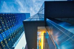 skyline di toronto nel distretto finanziario foto