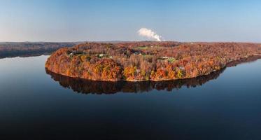 veduta aerea dei boschi vicino a morgantown wv foto