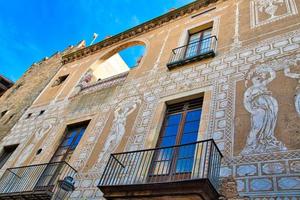 belle strade di Barcellona nel centro storico foto