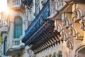 belle strade di Barcellona nel centro storico foto