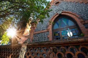 messico, belle strade coloniali e colorate di coyoacan vicino a città del messico foto