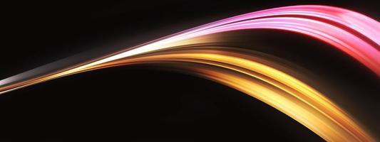 movimento di velocità sulla notte, colore glod, immagine astratta del concetto di tecnologia futura foto