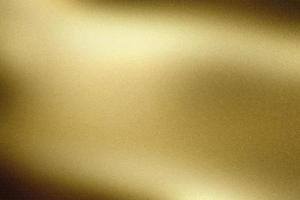 parete metallica dell'onda della lamina d'oro spazzolata, fondo astratto della struttura foto