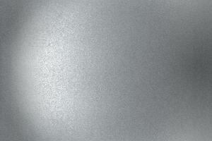 vecchio muro di metallo grigio spazzolato, sfondo a trama astratta foto