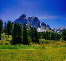 magnifico scenario di montagna delle alpi foto