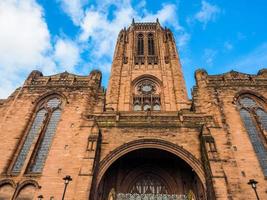 hdr cattedrale di liverpool a liverpool foto