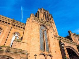 hdr cattedrale di liverpool a liverpool foto