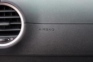 segno dell'airbag in macchina foto