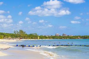 spiaggia tropicale messicana 88 punta esmeralda playa del carmen messico. foto