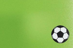 tessuto verde flanella o pallone da calcio, sfondo astratto foto