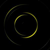 spirale gialla della galassia con effetto di rotazione del cerchio, fondo astratto foto