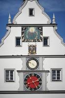 rothenburg ob der tauber, Baviera settentrionale, Germania, 2014. vecchia torre dell'orologio foto