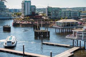 Cardiff, Galles, Regno Unito, 2017. Vista della baia di Cardiff foto