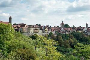 Rothenburg ob der tauber, Baviera settentrionale, Germania, 2014. Vista sulla città di Rothenburg foto