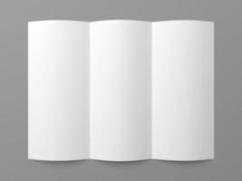 opuscolo ripiegabile in bianco brochure di carta bianca