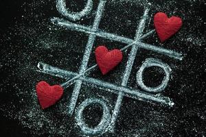 cuori d'amore su sfondo di struttura in legno. concetto di carta di san valentino. cuore per lo sfondo di San Valentino. foto