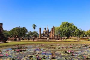 Cappella principale di Wat Maha That, Parco Storico di shukhothai, Thailandia foto