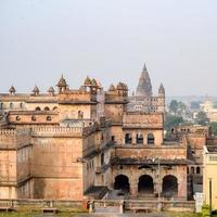 il forte di jahangir mahal orchha a orchha, madhya pradesh, india, il palazzo di jahangir mahal o orchha è la cittadella e la guarnigione situata a orchha. Madhya Pradesh. India, siti archeologici indiani foto