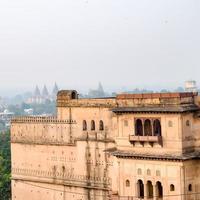 il forte di jahangir mahal orchha a orchha, madhya pradesh, india, il palazzo di jahangir mahal o orchha è la cittadella e la guarnigione situata a orchha. Madhya Pradesh. India, siti archeologici indiani foto