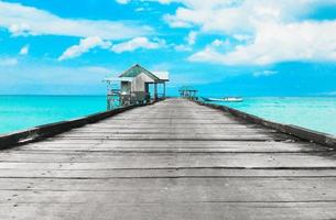 bellissima vista sulla spiaggia foto