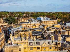 hdr vista aerea di Cambridge foto