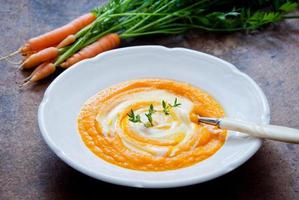 Zuppa di carote foto