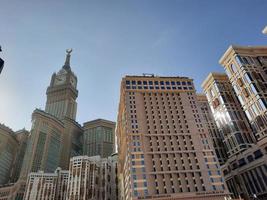 Mecca, Arabia Saudita, 2021 - splendida vista della torre dell'orologio reale della Mecca foto