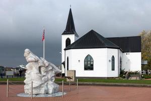 Cardiff, Galles, Regno Unito, 2014-scott Antarctic Memorial Cardiff Bay foto