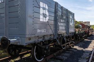 Bristol, Regno Unito, 2019. materiale rotabile ferroviario nell'area del cantiere navale foto