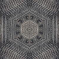 sfondo quadrato astratto grigio. modello caleidoscopio di legno grigio. sfondo libero. foto