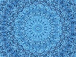 modello geometrico del caleidoscopio. sfondo astratto azzurro. foto gratis.