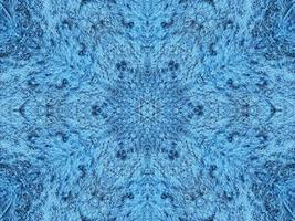 modello geometrico del caleidoscopio. sfondo astratto azzurro. foto gratis.
