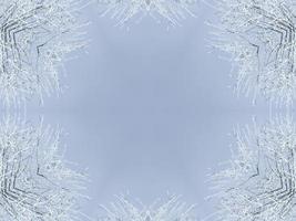 modello caleidoscopio di neve bianca. sfondo astratto con tema invernale. foto gratis.