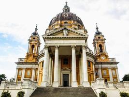 hdr basilica di superga a torino foto