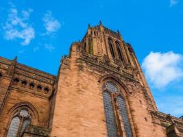 hdr cattedrale di liverpool a liverpool foto