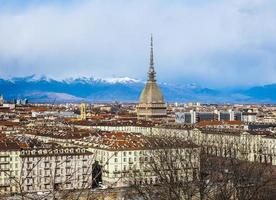 hdr vista aerea di torino foto