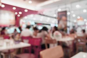 sfocatura ristorante caffetteria con bokeh astratto foto