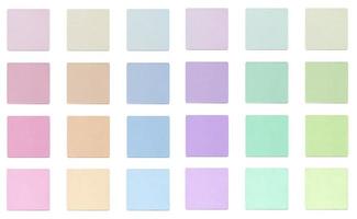 campioni di vernice del tessuto di colore isolati su bianco foto