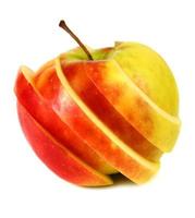 mela rossa fresca foto