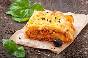 lasagne classiche con ragù alla bolognese foto