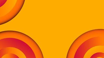 sfondo sfumato geometria cerchi con combinazione di colori giallo e arancione. disegno di sfondo della presentazione. adatto per presentazioni, poster, sfondi, sito Web personale, esperienze ui e ux. foto