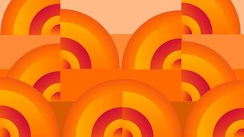 cerchi geometria sfondo sfumato con combinazioni di colori giallo e arancione. disegno di sfondo della presentazione. adatto per presentazioni, poster, sfondi, sito Web personale, esperienze ui e ux. foto