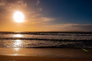 tramonto sul mare foto