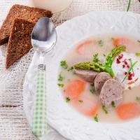 borscht bianco lucido foto